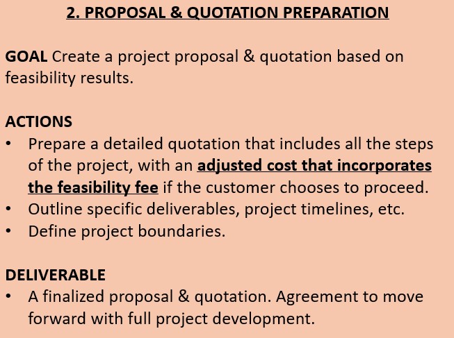 Proposal & quotation preparation